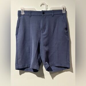 PGA Tour Men’s Blue Flat Front Golf Shorts, Size 30